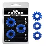 GEAR UP RINGS BLUE – PACK X 3