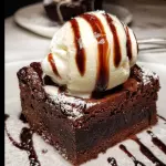 BROWNIE CON HELADO