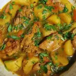 Sobrecoxa com batata