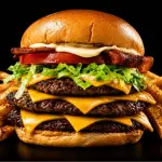 Big Bacon Burger + Papas Fritas