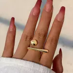 Anillo regulable bola Inox