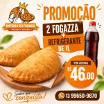 PROMOÇÃO 2 FOGAZZA + REFRIGERANTE 1L