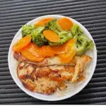 1- Filé de frango grelhado