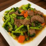 BROCOLI CON CARNE 西兰花炒牛肉