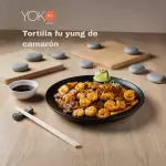 Tortilla fu yung con camarones