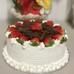 Bolo com chantilly