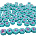 Fimos azules con mariposas