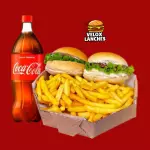 2 X- Salada + Refri 1 + Batata frita