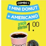 Combo 1 - 1 mini donuts+ 1 cafe