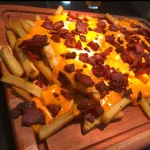Fritas cheddar e Bacon