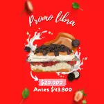 Promo plato de 1 libra de fresas