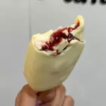 Picolé Cheesecake com Morango