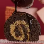 Rocambole de chocolate