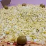 Mozzarella y huevo duro