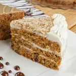 Carrot Cake with Yogurt and Cream Ch
