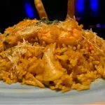 Arock con mariscos
