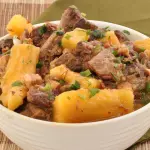 Costela com  mandioca