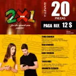 20 piezas de Sushi