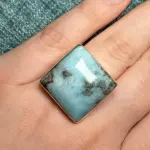 Anillo cuadrado (2) en plata 925