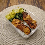 Coxa de frango ,com arroz espinafre