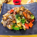 Teppanyaki Mixto de Camarón y Pollo