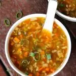 Veg sweet & sour soup