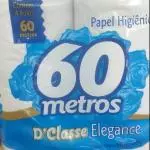 Papel higiênico 60 metros 4un
