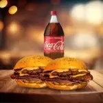 2 smash + 1 refrigerante 1 litro