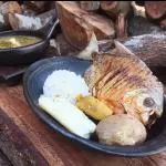 Cachama asada a la llanera