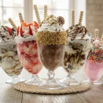 Sundae de Kitkat ao leite