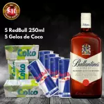 Combo Ballantines 8 com RedBull