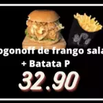 1 STROGONOFF DE FR SALADA + BATATA P