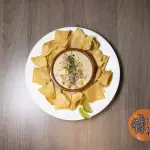Queso fundido con champiñones