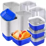 Envase aluminio Azul cuadrado 5oz