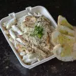 Pasta Alfredo con Pechuga a la Plancha