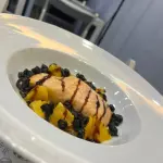 Salmon a la crema de naranja