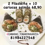 2 filadélfia + 10 carioca salmão