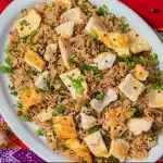 Arroz chaufa de frango