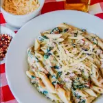 Crema Tocineta Espinaca y Champiñón