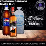 Cartavio Black1L+Pepsi1.5L+Hielo