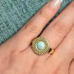Anillo Redondo Larimar