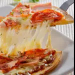 Porcion Pizza carnes frias