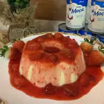Pudim Mascarpone com Morango M