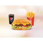 Genius Cheddar + Fritas G + Bebida