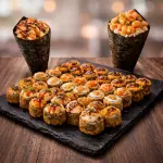 60 peças HOT + 2 Temakis Hot