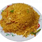 ARROZ CON POLLO Y CAMARONES