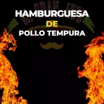 Hamburguesa de Pollo Tipo Tempura