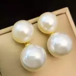 Aros perlas grandes