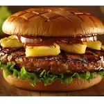 HAMBURGUESA DE SIRLOIN CON  PIÑA