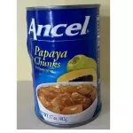 Dulce de fruta bomba en almíbar